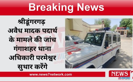 श्रीडूंगरगढ़ अवैध मादक पदार्थ के मामले की जांच गंगाशहर थाना अधिकारी परमेश्वर सुथार करेंगे