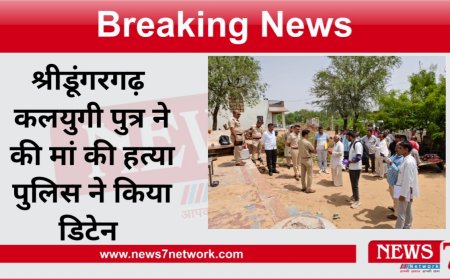 श्रीडूंगरगढ़ कलियुग की पुत्र ने की मां की हत्या पुलिस ने आरोपी को किया डिटेन